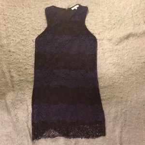 Lucy Paris Black and Blue dress